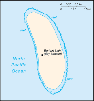 Howland Island Tourist Map