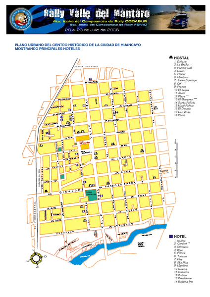 Huancayo Center Map