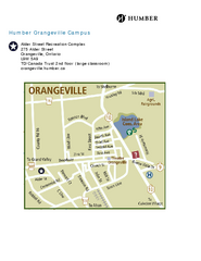 Humber College Orangeville Campus Map