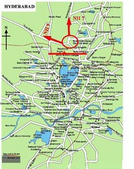 Hyderabad  on Hyderabad Transportation Map   Hyderabad     Mappery