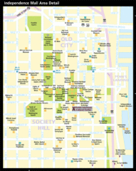 Independence Hall, Philadelphia Tourist Map