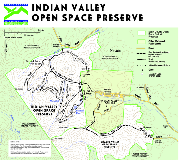 Indian Valley Open Space Preserve Map