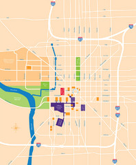 Indianapolis Center Map