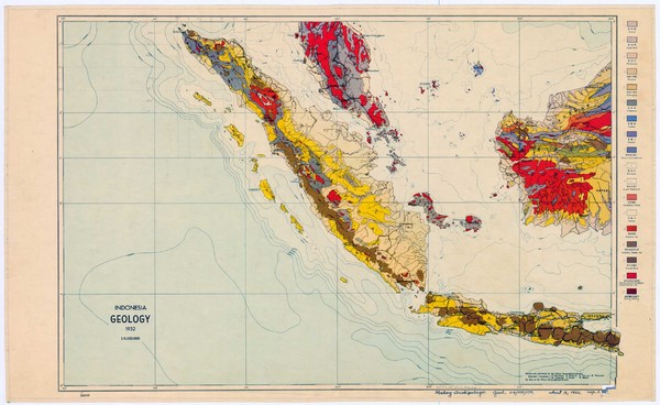 Map Of Indonesia. Geologic map of Indonesia,