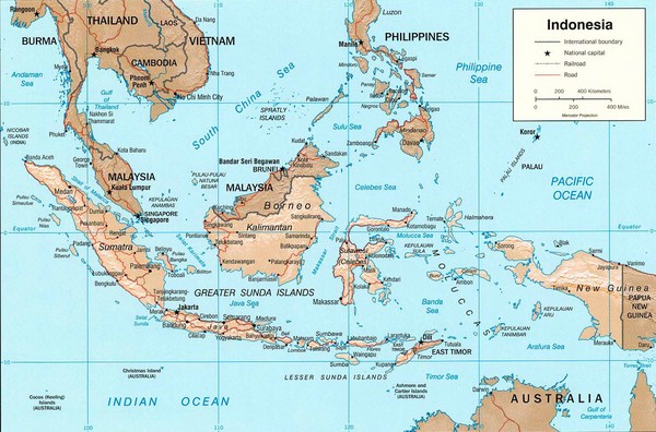 Indonesia Island Map - Indonesia • mappery