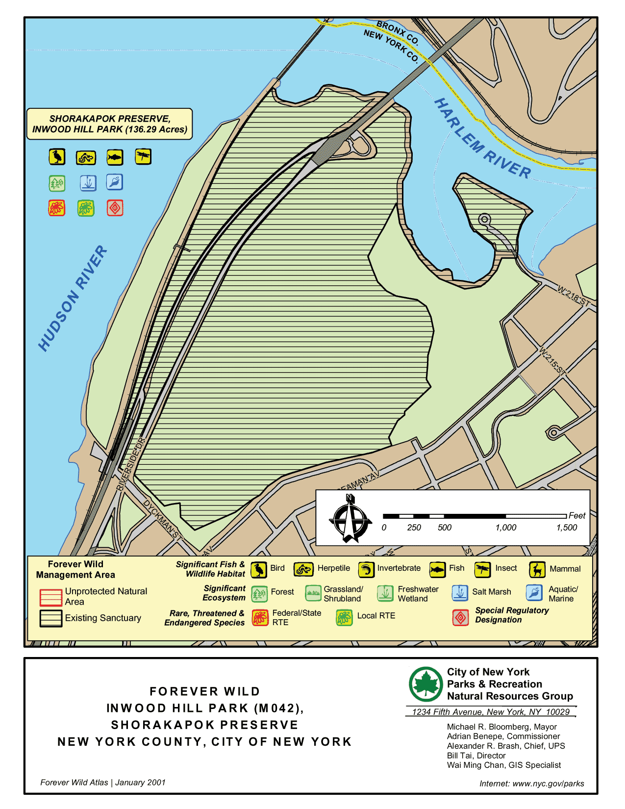 Inwood Hill Park Map Inwood Hill Park Map - Inwood Hill Park New York • Mappery