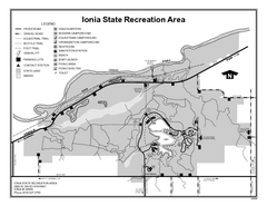 Ionia State Recreation Area, Michigan Site Map