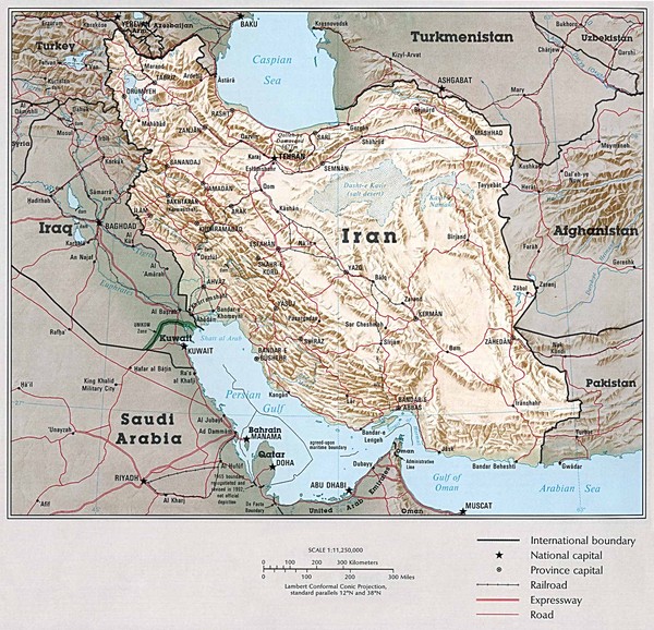 Iran Country Map