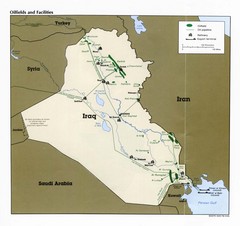 Iraq Oilfields and Facilities Map