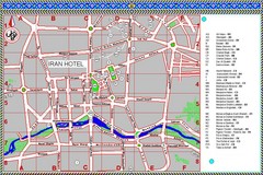 Isfahan Iran Tourist Map