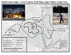 Island Lake Lodge Ski Trail Map