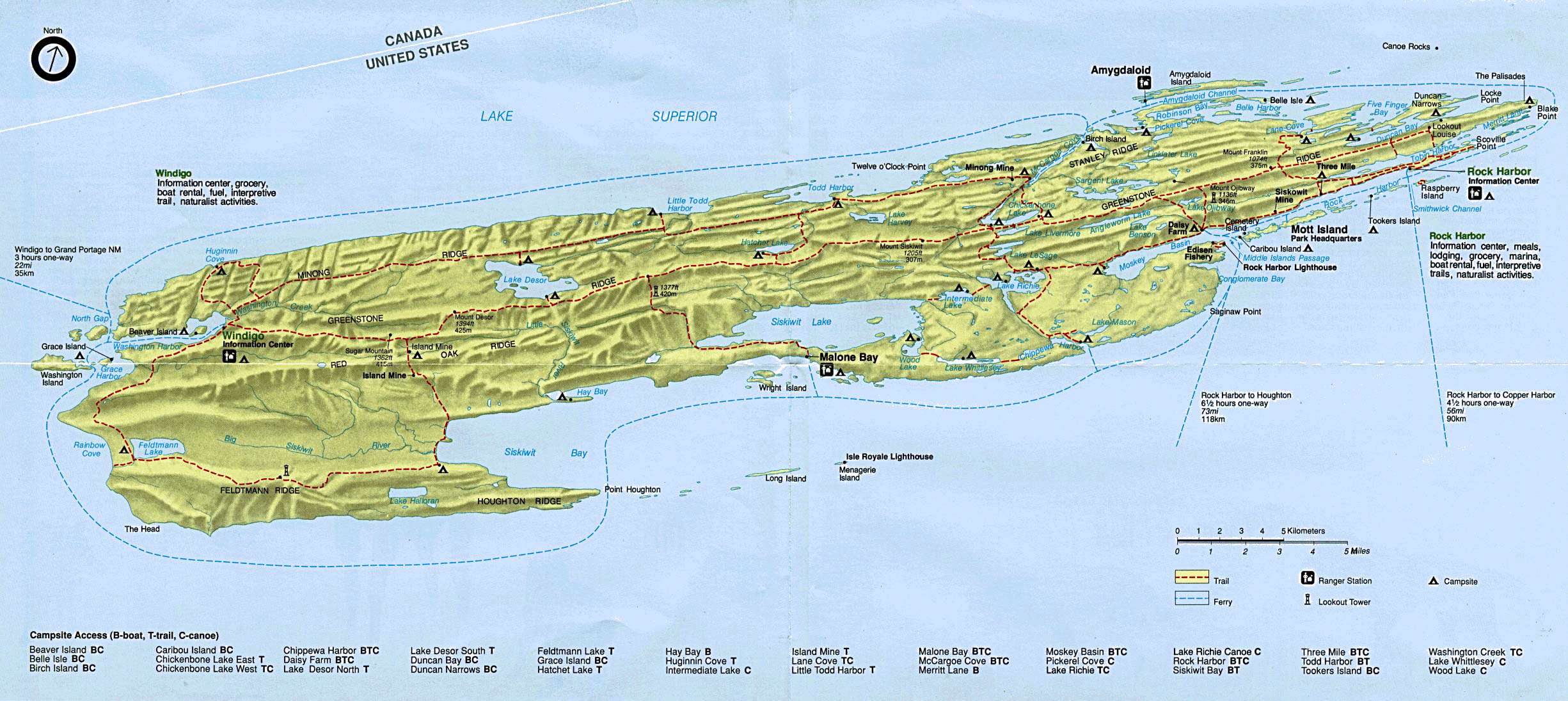 Isle Royale National Park Map - Isle Royale • mappery