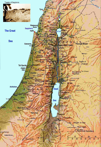 Satellite Map Israel
