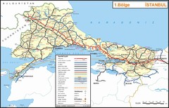 Istanbul Region Highways Map