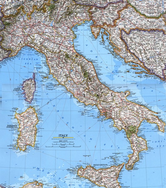 Italy Location Map