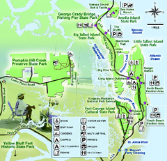 Jacksonville Area Florida State Parks Map
