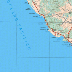 Jalisco State, Mexico Beach Tourist Map