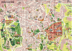 Jerusalem Tourist Map