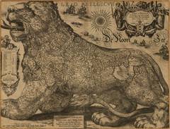 Jodocus Hondius’ Map of Belgium as a Lion...
