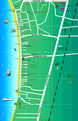 Jomtien Beach Map