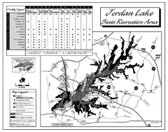 Jordan Lake State Recreation Area map