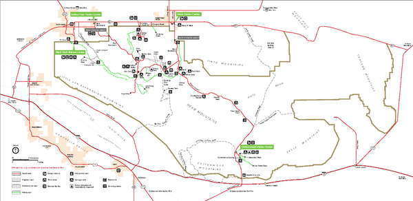 Joshua Tree National Park Official Park Map