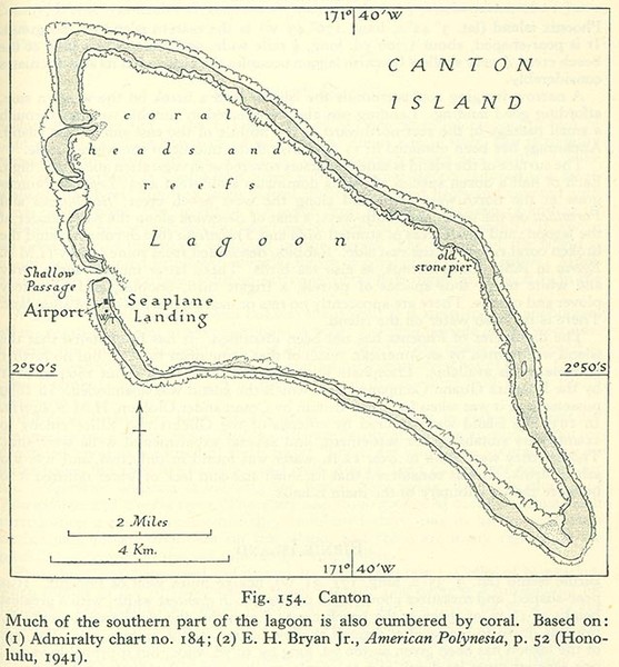 Kanton atoll Map