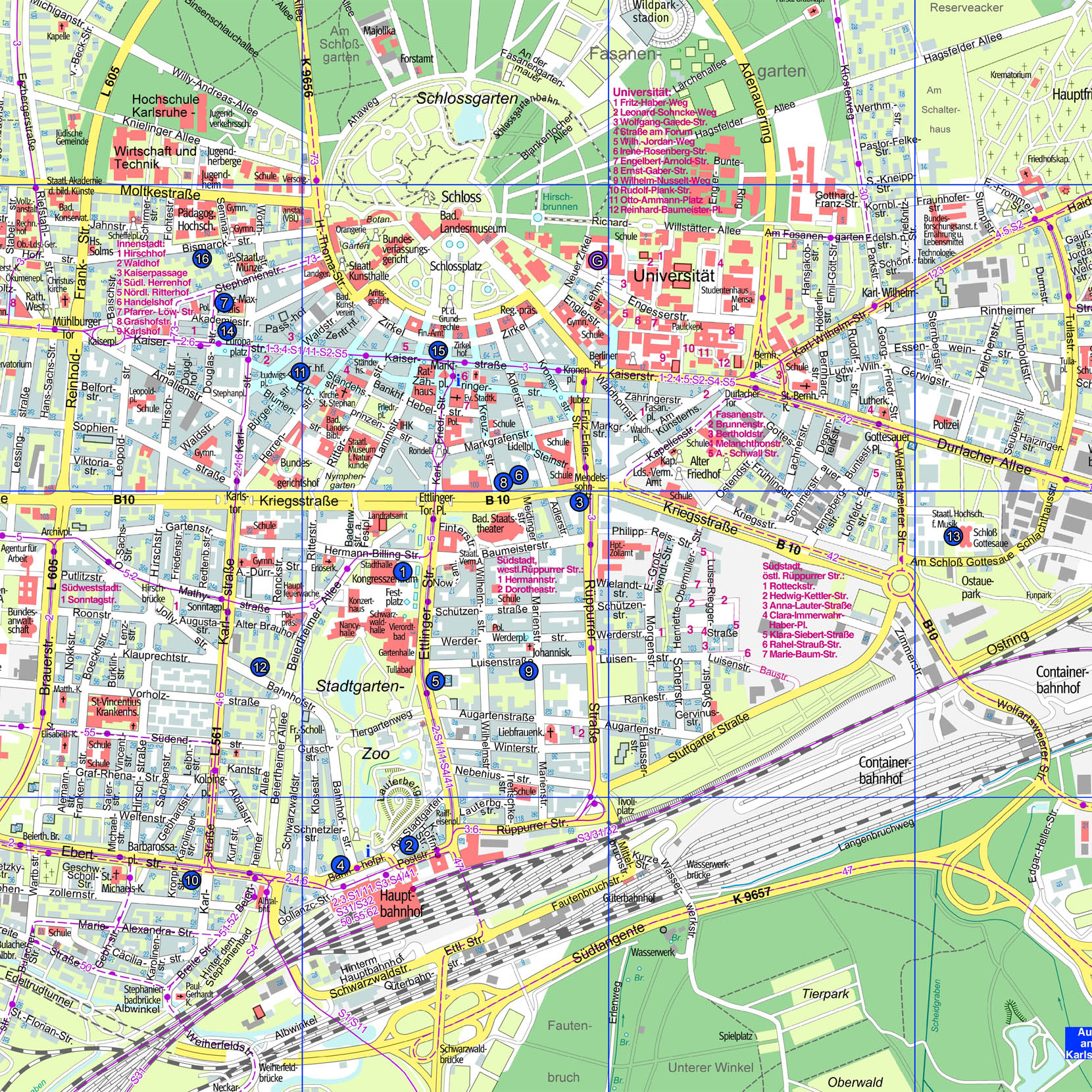 Karlsruhe Germany Map