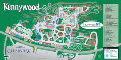 Kennywood Theme Park Map