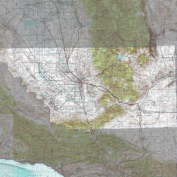 Kern County California Map