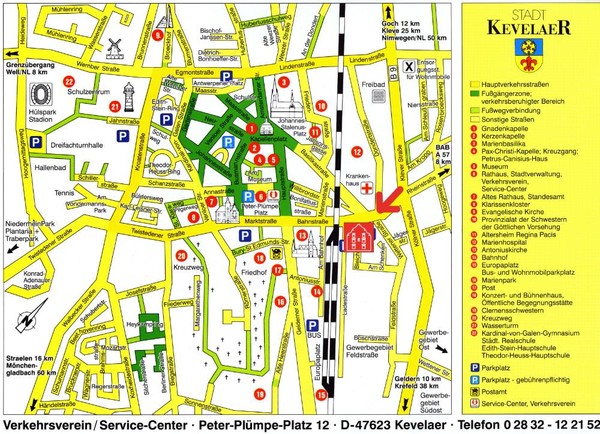 Kevelear Tourist Map