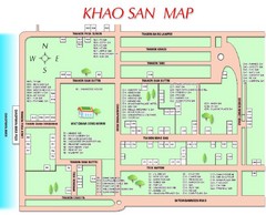 Khao San Tourist Map