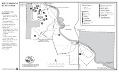 Kilen Woods State Park Winter Map