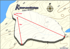 Kinosoo Ridge Topo Ski Trail Map