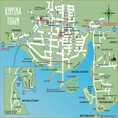 Knysna Town Map