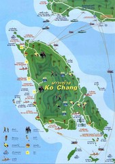 Ko Chang Tourist Map