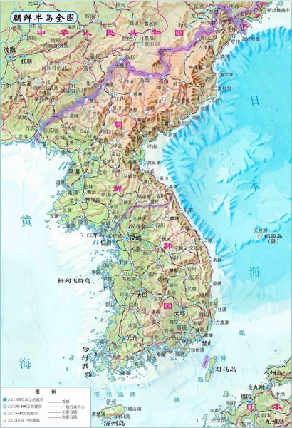 Satellite Map Korea