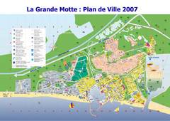La Grande Motte Tourist Map