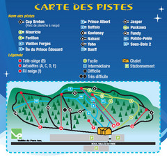 La Vallee du Parc Ski Trail Map