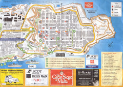 La Valletta Tourism Map