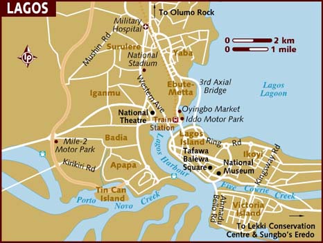 Lagos Map - Lagos Nigeria • mappery
