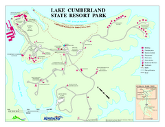 Lake Cumberland State Resort Park Map