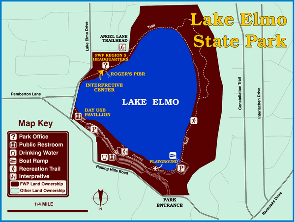 Lake Elmo State Park Map
