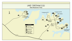 Lake Greenwood State Park Map