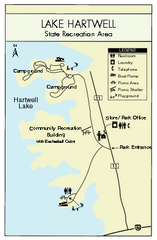 Lake Hartwell State Park Map