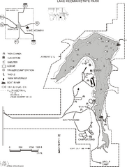 Lake Keomah State Park Map