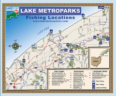 Lake Metroparks Fishing Map