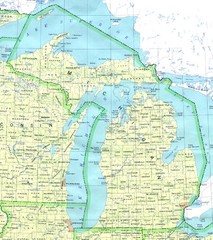 Usa Map Lake Michigan