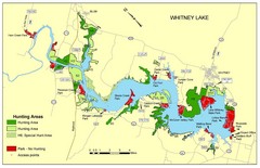 Lake Whitney Tourist Map