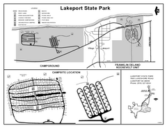 Lakeport State Park, Michigan Site Map